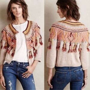 Anthropologie | Moth Guajava Cardigan